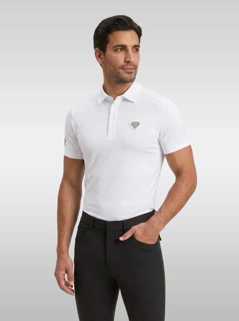 Cavalier Polo Shirt – White | Men's Equestrian Polo