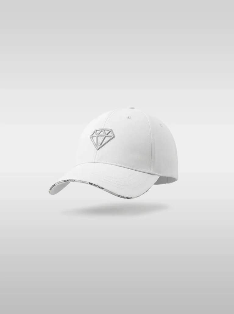 Elite Cap – White | Premium Equestrian Cap