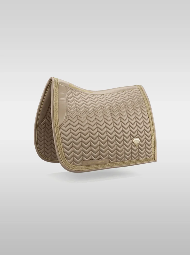 Prestige Dressage Saddle Pad – Beige | Premium Equestrian Saddle Pad