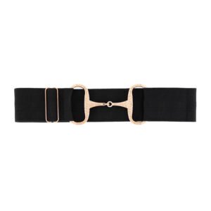 Snaffle Bit Belt Rose Gold Black