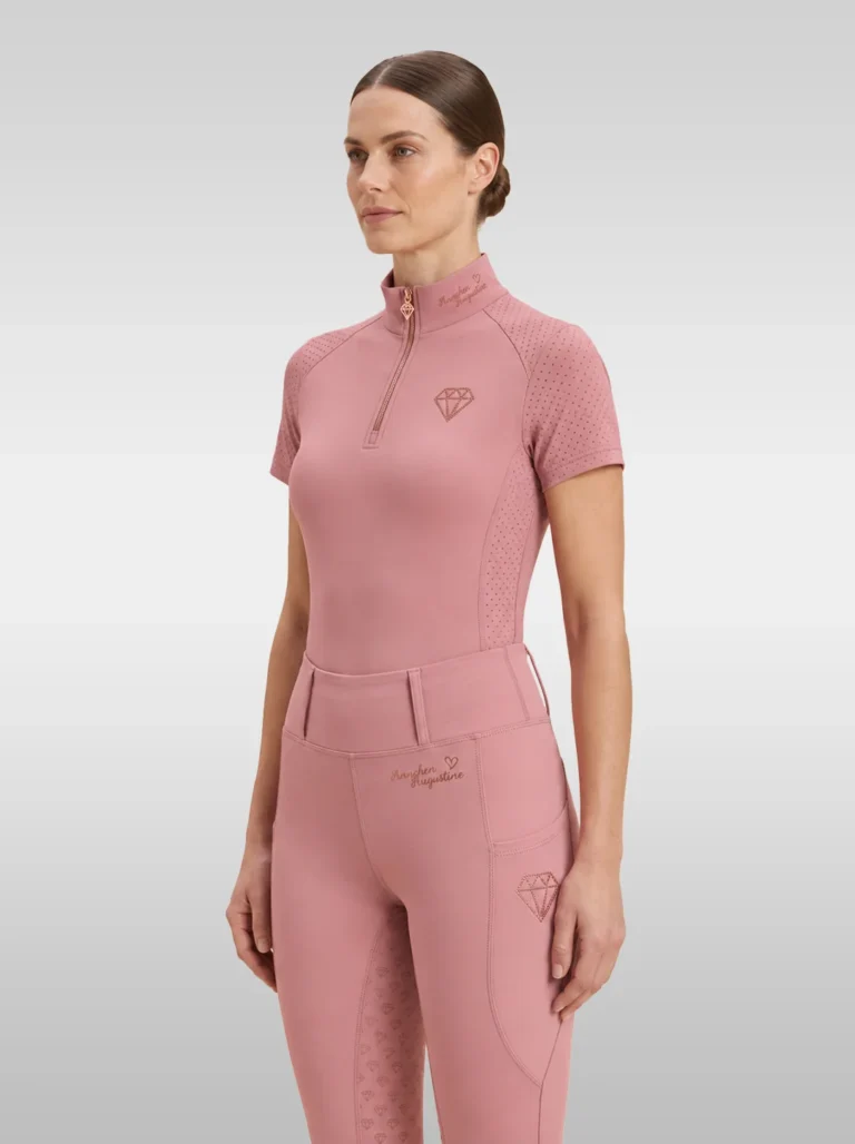 Allure Base Layer – Blush Pink | Women's Equestrian Riding Shirt