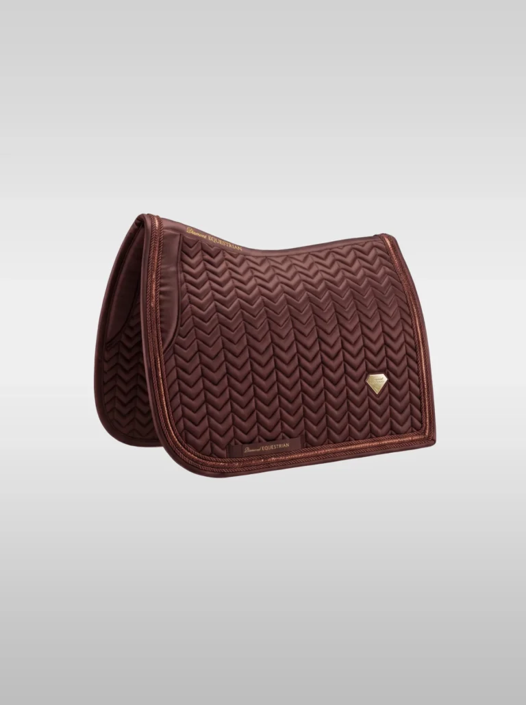 Prestige Dressage Saddle Pad – Chocolate | Premium Equestrian Saddle Pad